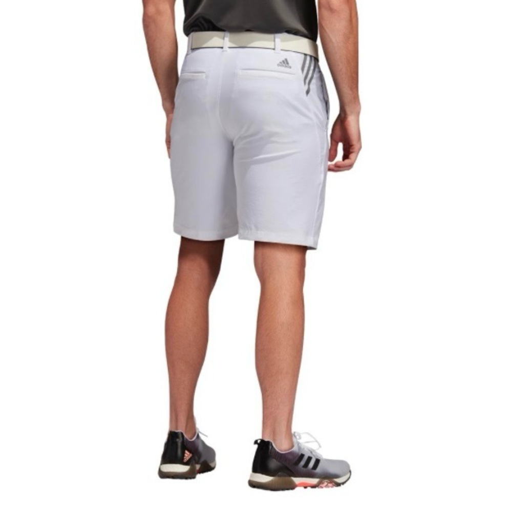 NWT Adidas 365 Ultimate white with gray stripes golf shorts men’s 40